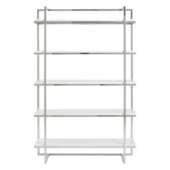 Reza Shelf - White/Chrome -Furniture Sales 010121948 58465.1690285979.386.513 1