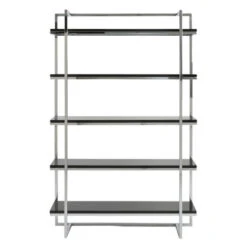 Reza Shelf - Black/Chrome -Furniture Sales 010131483 16097.1690285951.386.513 1