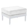 Spindle Ottoman - High Gloss White -Furniture Sales 010192395 07645.1690283493.386.513