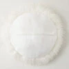 Mongolian Round Pillow 18" - White -Furniture Sales 040025300 1 34640.1690279532.386.513