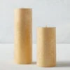Shimmer Beaded Pillar Candle - Champagne -Furniture Sales 221657861 73883.1690297821.386.513