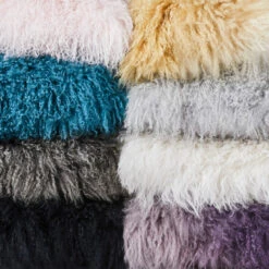 Ombre Mongolian Pillow 22" - Grey/Charcoal -Furniture Sales 940159915 4 46029.1690271935.386.513