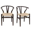 Tia Dining Chair Walnut/Natural - Set Of 2 -Furniture Sales webimage 013106075 jpg 1