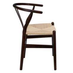 Tia Dining Chair Walnut/Natural - Set Of 2 -Furniture Sales webimage 013106075 3 jpg