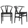 Tia Dining Chair Black/Black - Set Of 2 -Furniture Sales webimage 013112914 ALT4 jpg 1