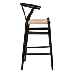 Tia Bar Stool - Black/Natural -Furniture Sales webimage 013144108 2 jpg