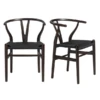 Tia Dining Chair Walnut/Black - Set Of 2 -Furniture Sales webimage 013147761 jpg 1
