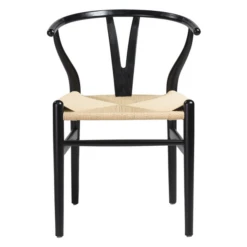 Tia Dining Chair Black/Natural - Set Of 2 -Furniture Sales webimage 013191573 ALT jpg