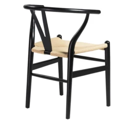 Tia Dining Chair Black/Natural - Set Of 2 -Furniture Sales webimage 013191573 ALT2 jpg