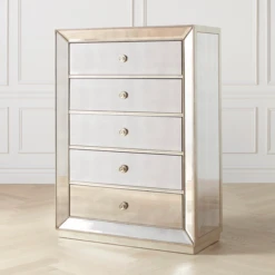 Omni Mirrored 5 Drawer Chest -Furniture Sales webimage 014753648 ALT