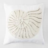 Artisanal Shell Pillow 20" - Pearl -Furniture Sales webimage 040175847