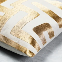 Nikki Chu - Mandala Pillow 22" - Gold -Furniture Sales webimage 040249727 DTL