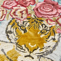 Jungle Queen Pillow 22" - Cerulean -Furniture Sales webimage 040266356 DTL2