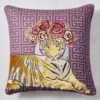 Jungle Queen Pillow 22" - Aubergine -Furniture Sales webimage 040266358