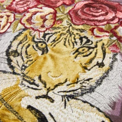 Jungle Queen Pillow 22" - Aubergine -Furniture Sales webimage 040266358 DTL1