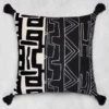 Nikki Chu - Zulu Pillow 22" - Black -Furniture Sales webimage 040280033