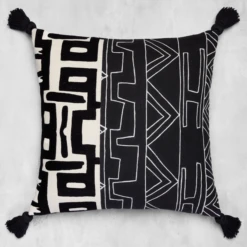 Nikki Chu - Zulu Pillow 22" - Black