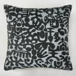Nikki Chu - Baraka Pillow 20" - Black -Furniture Sales webimage 040280067 ALT1