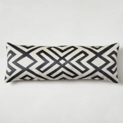 Nikki Chu - Kenya Lumbar Pillow - Charcoal