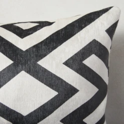 Nikki Chu - Kenya Lumbar Pillow - Charcoal -Furniture Sales webimage 040287851 DTL1