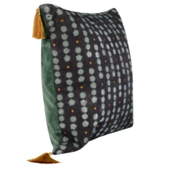 Claire Pillow 22" - Aqua -Furniture Sales webimage 040289251 SIDE