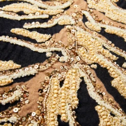 Eliza Pillow 20" - Black/Gold -Furniture Sales webimage 040412990 DTL2