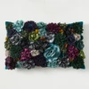 Posy Lumbar Pillow - Cerulean