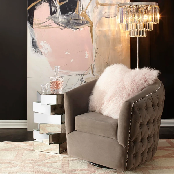 Mongolian Pillow 22" - Blush 9 Mongolian Pillow 22" - Blush - Image 7