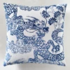 Dragon Pillow 22" - Sapphire -Furniture Sales webimage 042119637 2