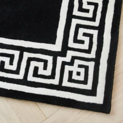 Greek Key Rug - Black/Ivory -Furniture Sales webimage 044724254 044724255 044724256 DTL