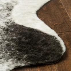 Ayi Faux Cowhide Rug - Charcoal -Furniture Sales webimage 044870870 DTL 1
