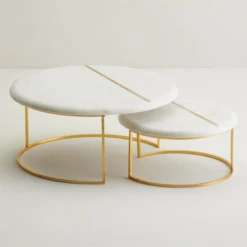 Marble Nesting Trays - Set Of 2