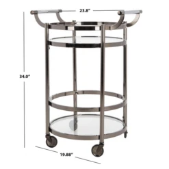 Sierra Bar Cart - Gunmetal 9 Sierra Bar Cart - Gunmetal -Furniture Sales webimage 070126007 3 jpg