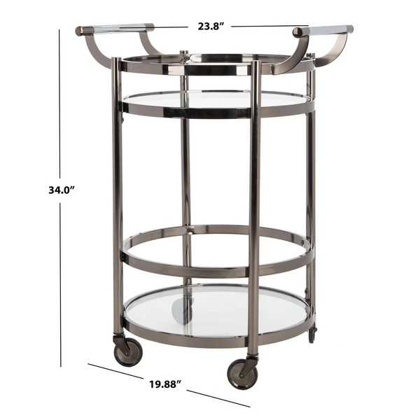 Sierra Bar Cart - Gunmetal 6 Sierra Bar Cart - Gunmetal - Image 4