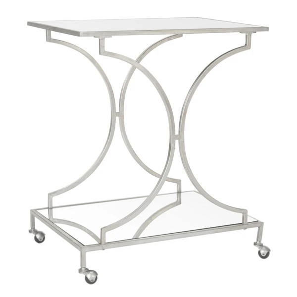 Arden Bar Cart - Silver 4 Arden Bar Cart - Silver - Image 2
