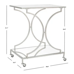 Arden Bar Cart - Silver 10 Arden Bar Cart - Silver -Furniture Sales webimage 070126098 DIM