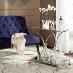 Arden Bar Cart - Silver 11 Arden Bar Cart - Silver -Furniture Sales webimage 070126098 RV