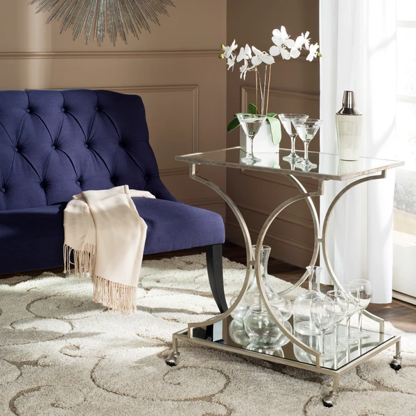 Arden Bar Cart - Silver 7 Arden Bar Cart - Silver - Image 5