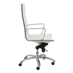 Darby High Back Office Chair - White -Furniture Sales webimage 120126298 2 jpg