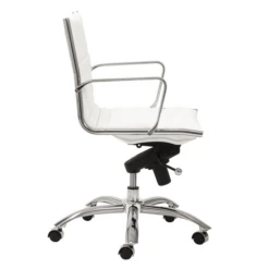Darby Low Back Office Chair - White -Furniture Sales webimage 120166667 2 jpg