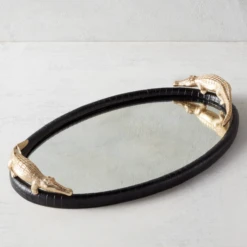 Mirrored Croco Tray