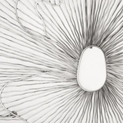 Large Poppy Flower Wall Decor - Silver/Black 7 Large Poppy Flower Wall Decor - Silver/Black -Furniture Sales webimage 162120419 2 jpg