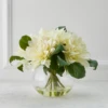 Dahlia In Glass - White -Furniture Sales webimage 168122097 jpg