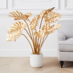 Monstera Tree - Gold -Furniture Sales webimage 206436015 1 jpg