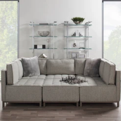 Faux Grass In Silver Pot -Furniture Sales webimage 207540972a rv4 jpg