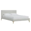 Margaux Platform Bed -Furniture Sales webimage 600110211 queen VELVET LIGHT GREY BRASS jpg