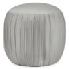 Lara Ottoman -Furniture Sales webimage 601009105 VELVET LIGHT GREY jpg