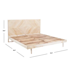Allegra Platform Bed -Furniture Sales webimage 601166724 601321738 QUEEN DIM 1