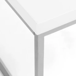 Cory Rectangle Coffee Table - White/Silver -Furniture Sales webimage 602140178 DTL1
