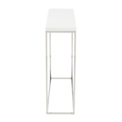 Cory Console Table - White/Silver -Furniture Sales webimage 602994963 ALT2 1